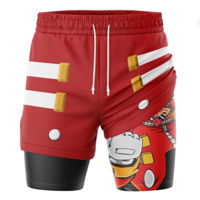 Dr Eggman Sonic the Hedgehog 2-in-1 Performance Shorts