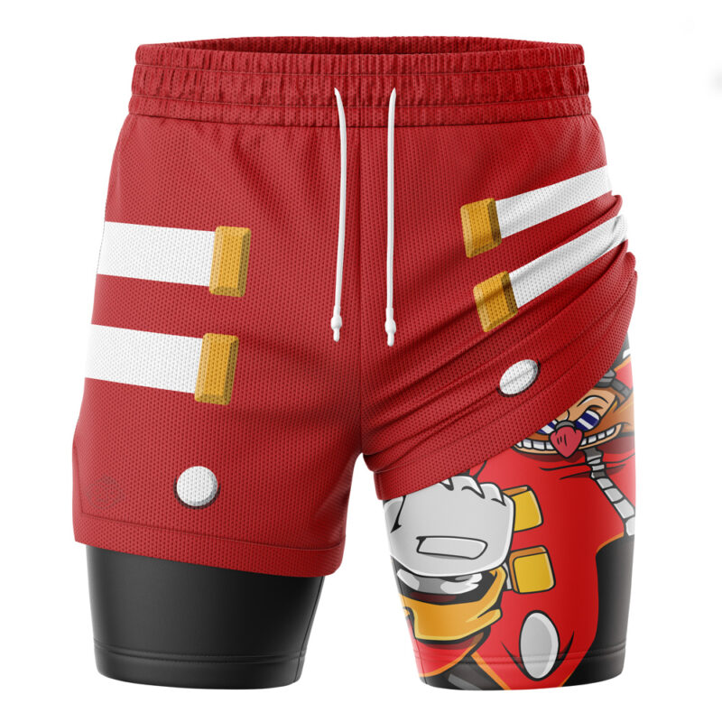 Dr Eggman Sonic the Hedgehog 2-in-1 Performance Shorts