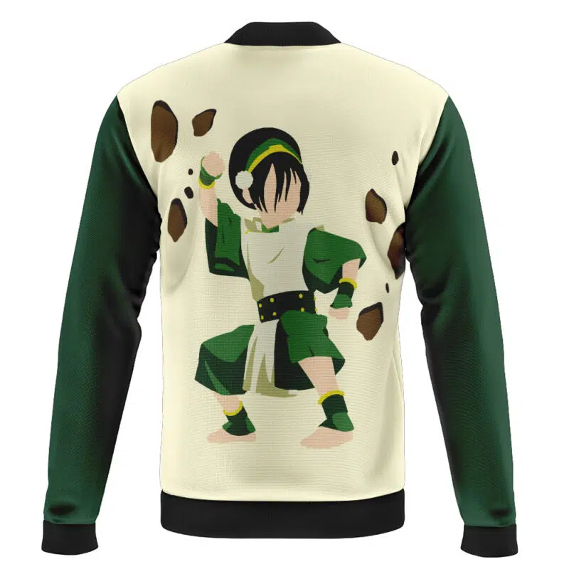 Earthbender Toph Avatar The Last Airbender Casual Bomber Jacket - Image 2