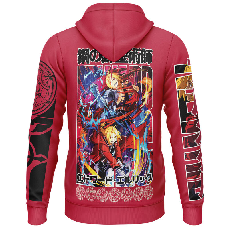 Edward Elric Fullmetal Alchemist Streetwear Lightweight Hoodie