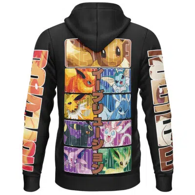 Eeveelution Pokemon Streetwear Lightweight Hoodie