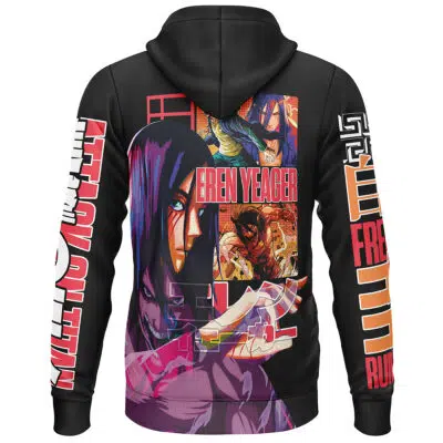 Eren Yeager V3 Attack on Titan Streetwear Lightweight Hoodie