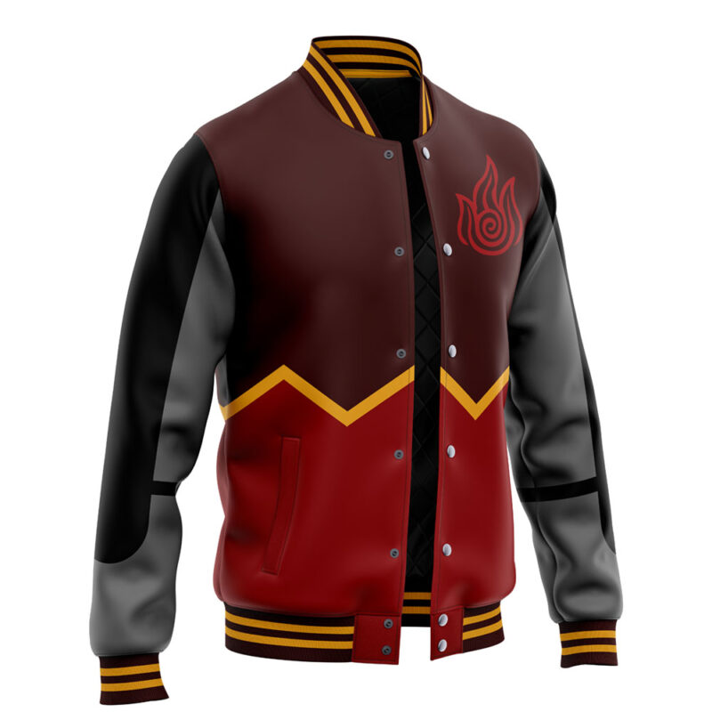 Firebenders V2 Avatar The Last Airbender Varsity Jacket - Image 4