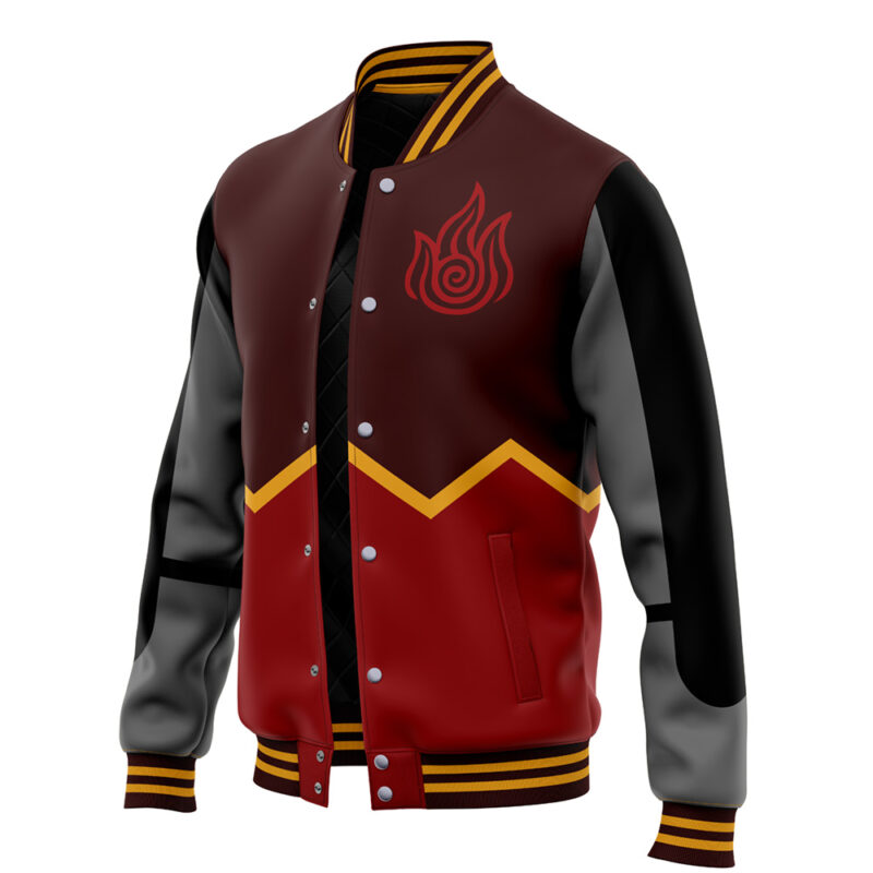 Firebenders V2 Avatar The Last Airbender Varsity Jacket - Image 3