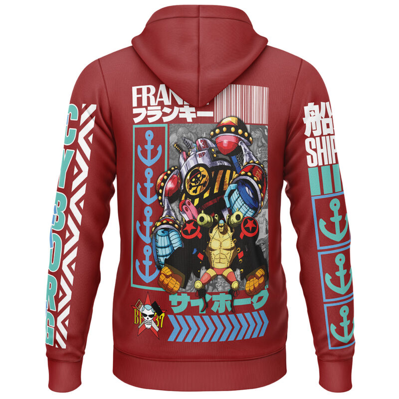 Franky One Piece Streetwear Lightweight Hoodie
