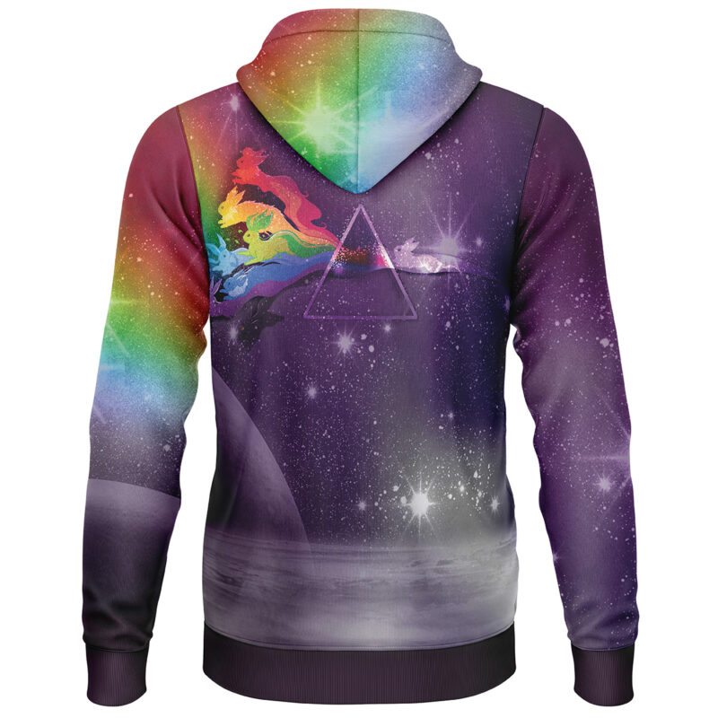 Galaxy Eveeelutions Pokemon Lightweight Hoodie - Image 2