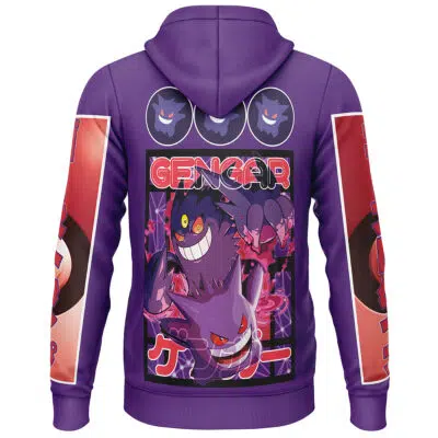Gengar Pokemon Streetwear Lightweight Hoodie