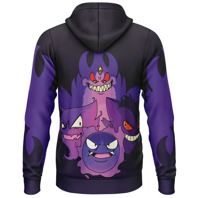 Ghoulish Gengar Pokemon Lightweight Hoodie - Image 2