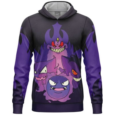 Ghoulish Gengar Pokemon Lightweight Hoodie