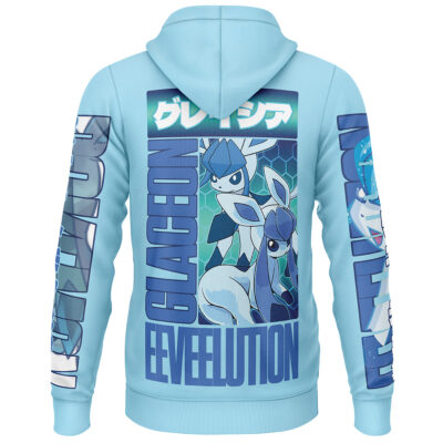Glaceon Pokemon Streetwear Lightweight Hoodie