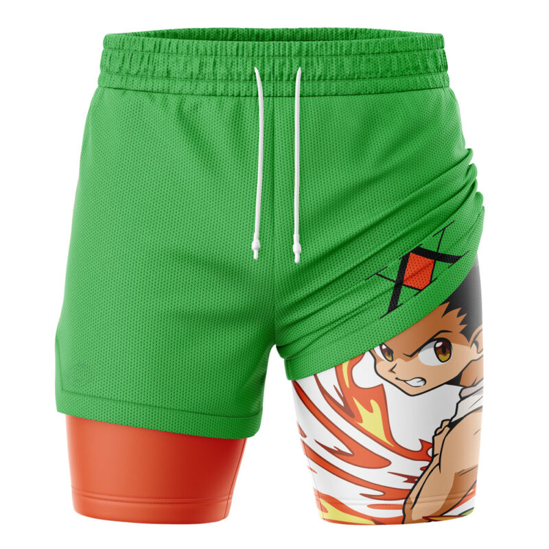 Gon Freecs V2 Hunter X Hunter 2-in-1 Performance Shorts