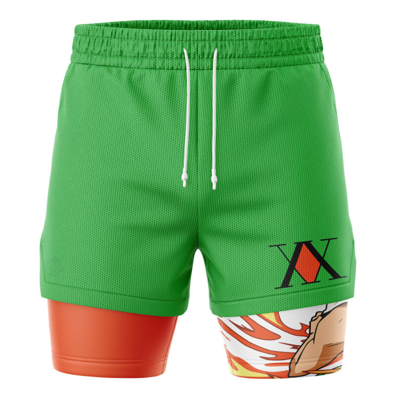 Gon Freecs V2 Hunter X Hunter 2-in-1 Performance Shorts - Image 2