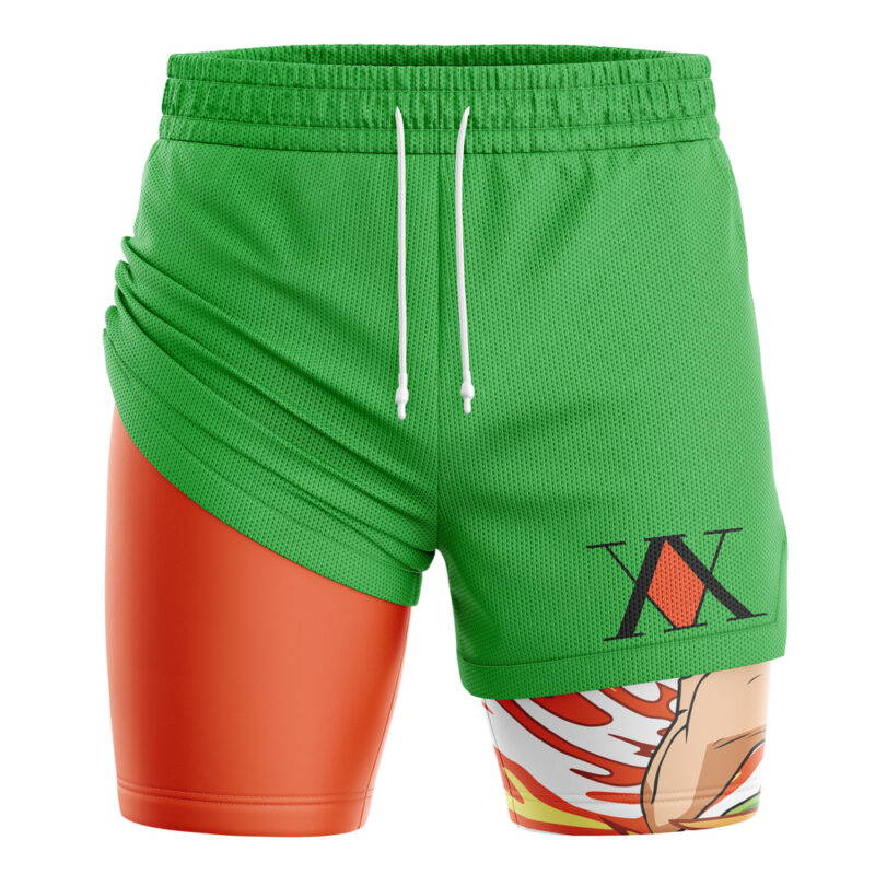Gon Freecs V2 Hunter X Hunter 2-in-1 Performance Shorts - Image 3