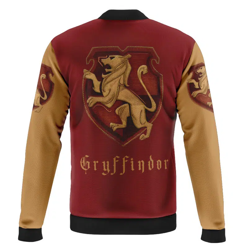 Gryffindor Hogwarts Legacy Harry Potter Casual Bomber Jacket - Image 2