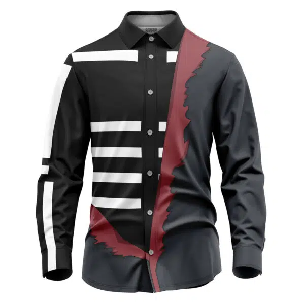 Hidan Akatsuki Shippuden Long Sleeve Button Up Shirt