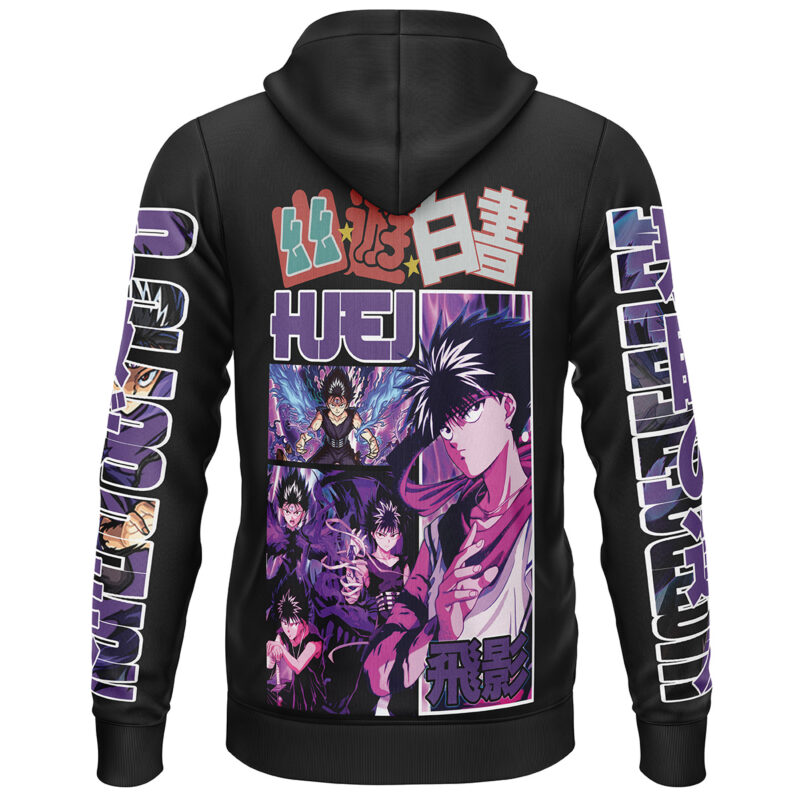 Hiei Ghost Fighter Streetwear Lightweight Hoodie