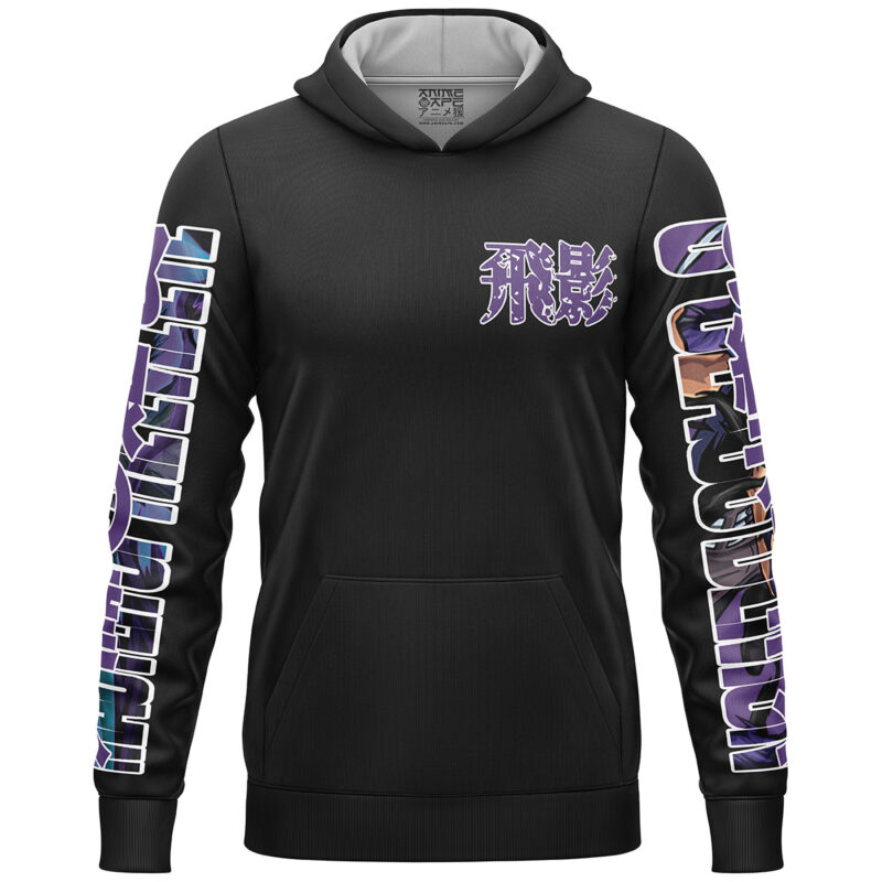 Hiei Ghost Fighter Streetwear Lightweight Hoodie - Image 2