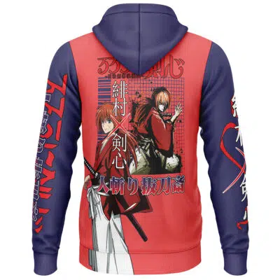 Himura Rurouni Kenshin Samurai X Streetwear Lightweight Hoodie