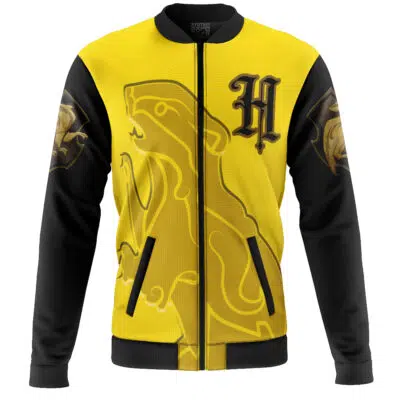 Hufflepuff Hogwarts Legacy Harry Potter Casual Bomber Jacket