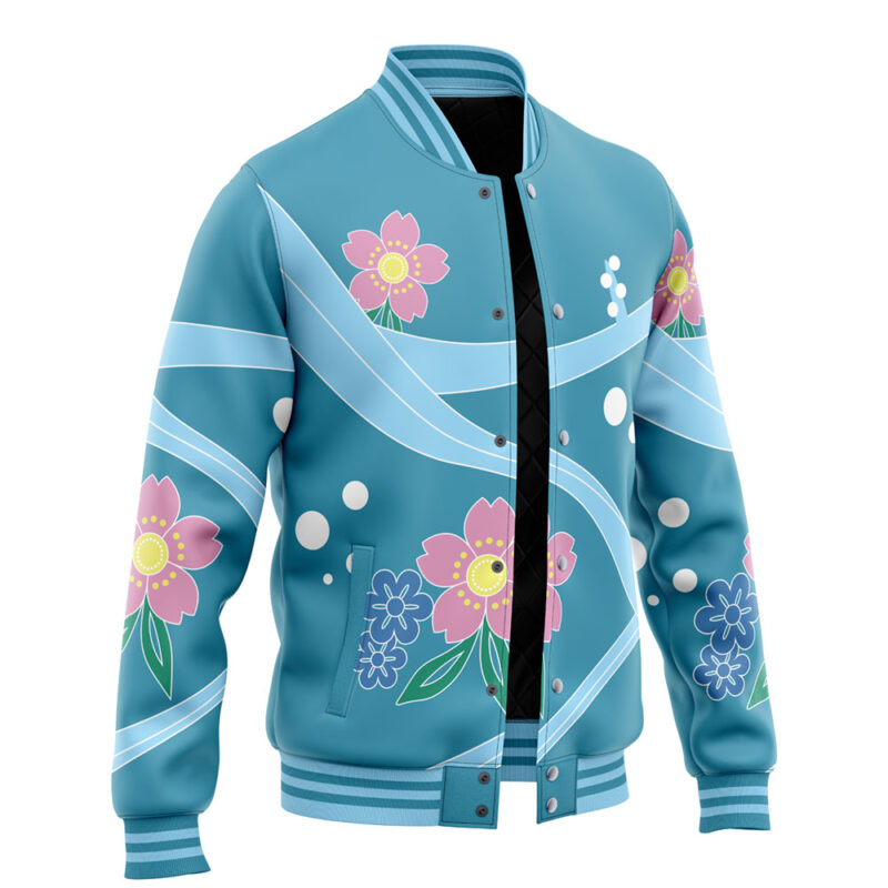 Inosuke Pattern Demon Slayer Varsity Jacket - Image 2