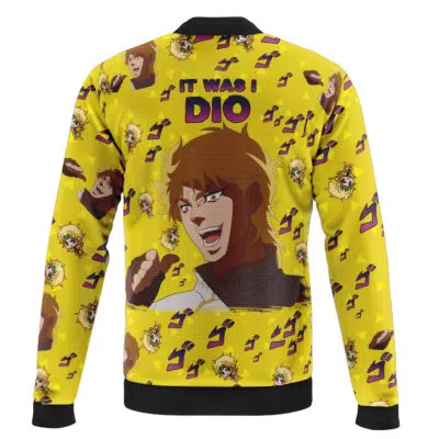 It Was Me Dio Pattern Jojo's Bizarre Adventure Casual Bomber Jacket