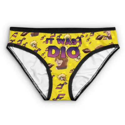 It Was Me Dio Pattern Jojo's Bizarre Adventure Panties