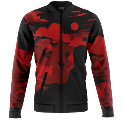 Itachi with Crows Shippuden Casual Bomber Jacket