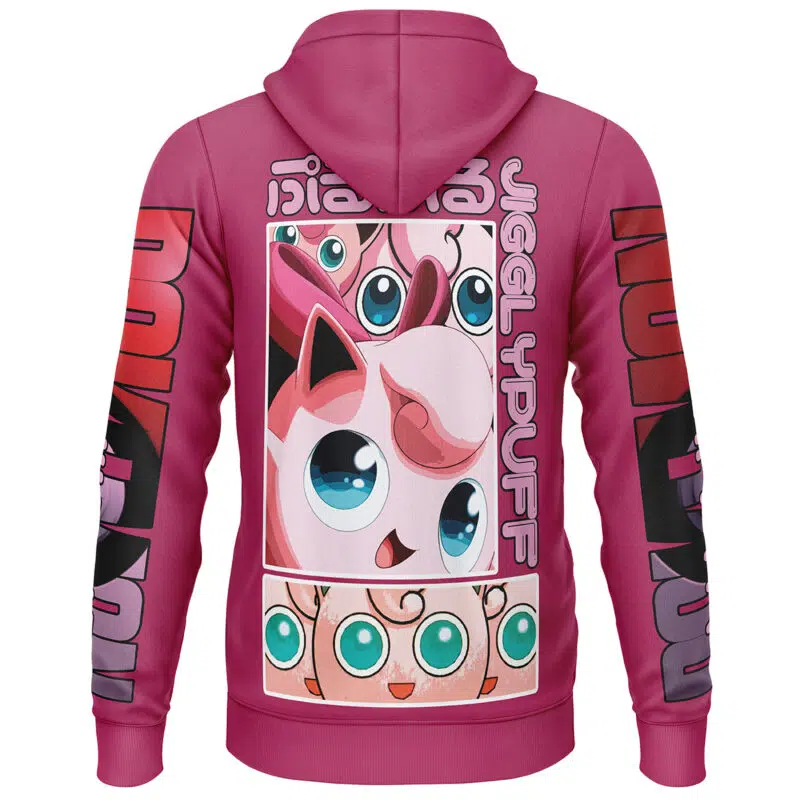 Jigglypuff Pokemon Streetwear Lightweight Hoodie