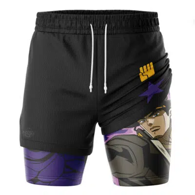 Jotaro Kujo V2 JoJo's Bizarre Adventure 2-in-1 Performance Shorts