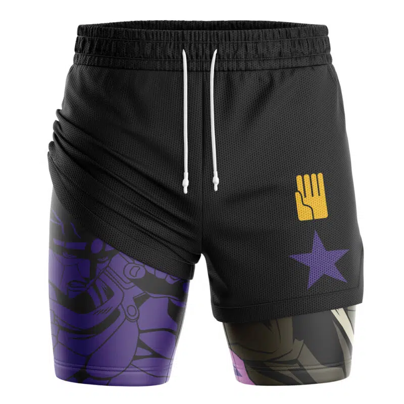 Jotaro Kujo V2 JoJo's Bizarre Adventure 2-in-1 Performance Shorts - Image 3