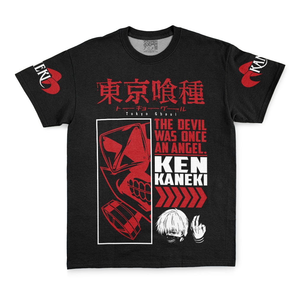 Maglietta Tokyo Ghoul Kaneki Ken | Anime Unisex | Cotone Morbido | Streetwear Harajuku