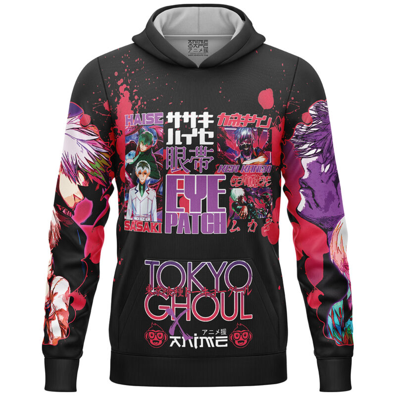 Kaneki Ken V2 Tokyo Ghoul Streetwear Lightweight Hoodie - Image 2