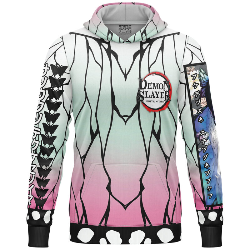 Kocho Shinobu Haori Demon Slayer Streetwear Lightweight Hoodie - Image 2