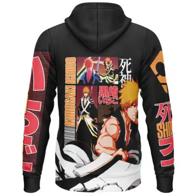 Kurosaki Ichigo V3 Bleach Streetwear Lightweight Hoodie
