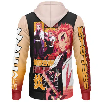 Kyojuro Rengoku V2 Demon Slayer Streetwear Lightweight Hoodie