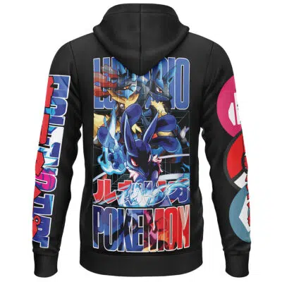 Lucario Pokemon Streetwear Lightweight Hoodie