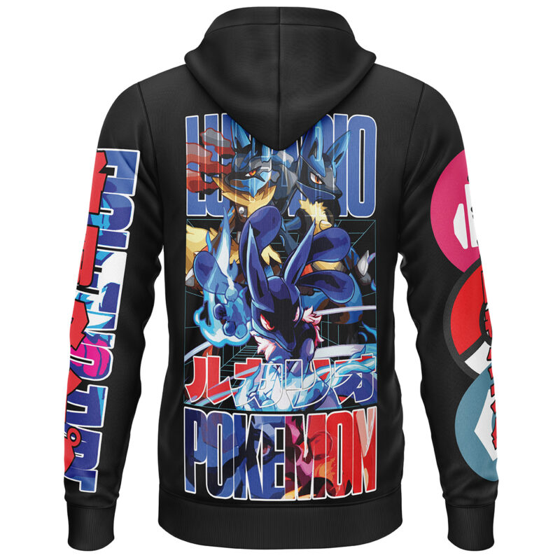 Lucario Pokemon Streetwear Lightweight Hoodie