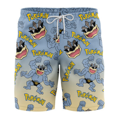 Machamp Pokemon Board Shorts Swim Trunks