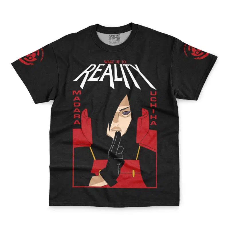 Madara Uchiha Wake Up Akatsuki Shippuden Streetwear T-Shirt - Image 2
