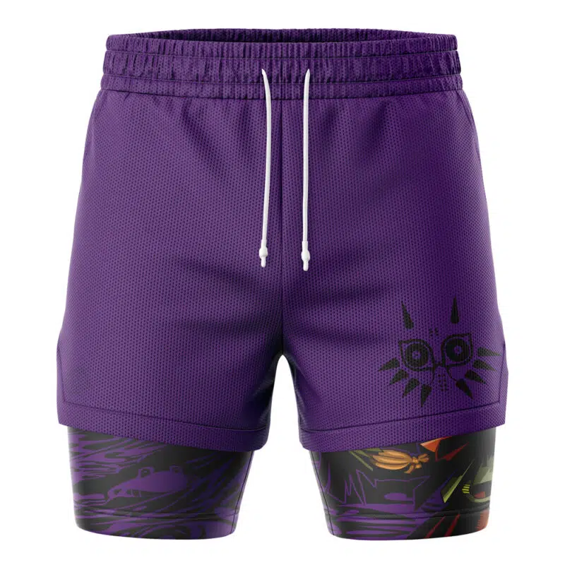 Majora’s Mask Wicked The Legend of Zelda 2-in-1 Performance Shorts - Image 2
