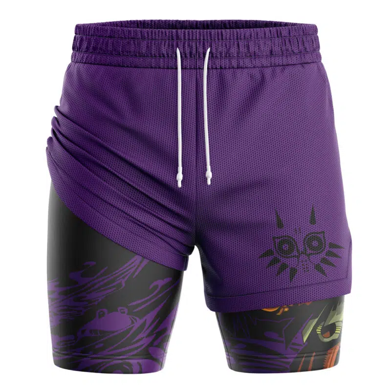 Majora’s Mask Wicked The Legend of Zelda 2-in-1 Performance Shorts - Image 3