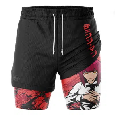 Makima Chains Chainsaw Man 2-in-1 Performance Shorts