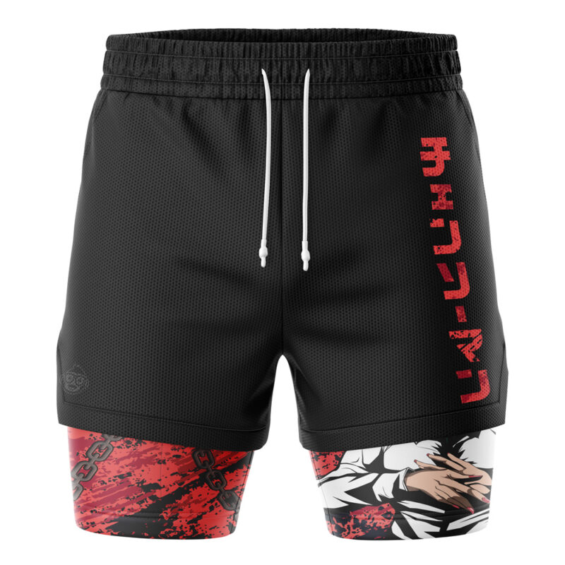 Makima Chains Chainsaw Man 2-in-1 Performance Shorts - Image 2
