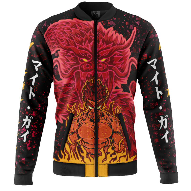Might Guy 8th Gate Shippuden Casual Bomber Jacket