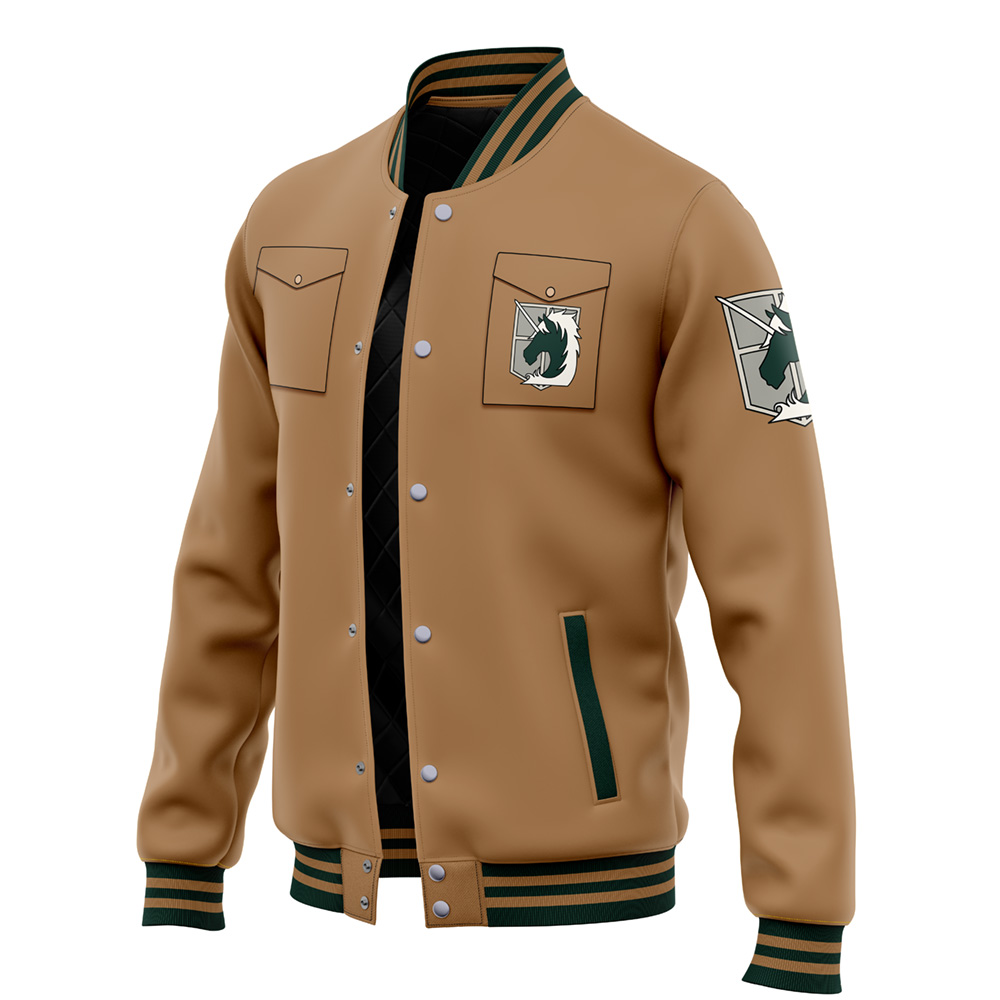 MILITARY JACKET 改討版 Military Police Attack on Titan Varsity Jacket | Anime Ape