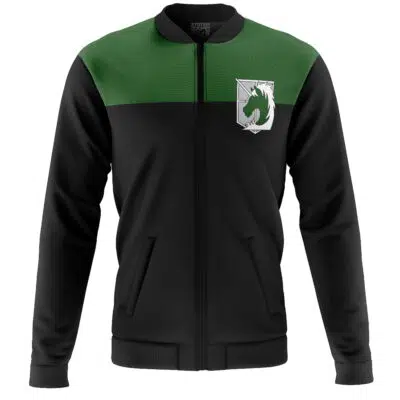 Military Police Green Top Attack On Titan Bomber Jacket