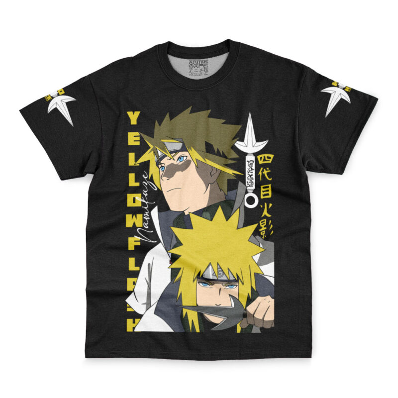 Minato Namikaze Yellow Flash Shippuden Streetwear T-Shirt - Image 2
