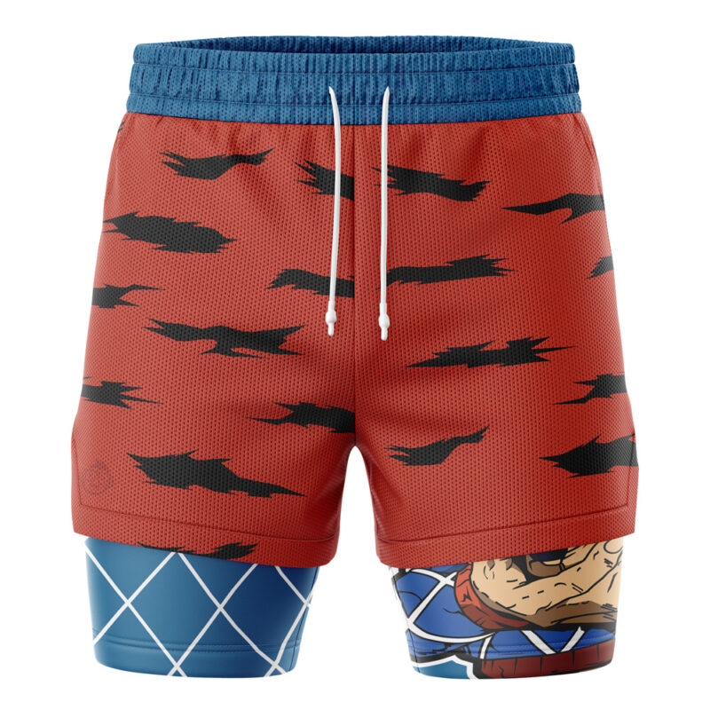 Mista Guido Six Bullets JoJo's Bizarre Adventure 2-in-1 Performance Shorts - Image 2