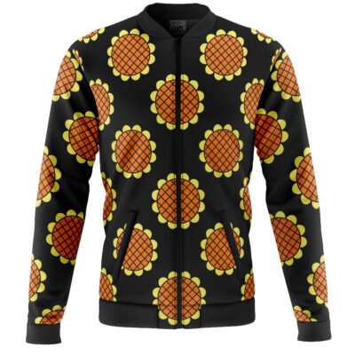 Monkey D. Luffy Black Dressrosa One Piece Casual Bomber Jacket