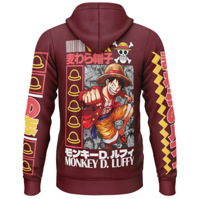 Monkey D. Luffy V2 One Piece Streetwear Lightweight Hoodie
